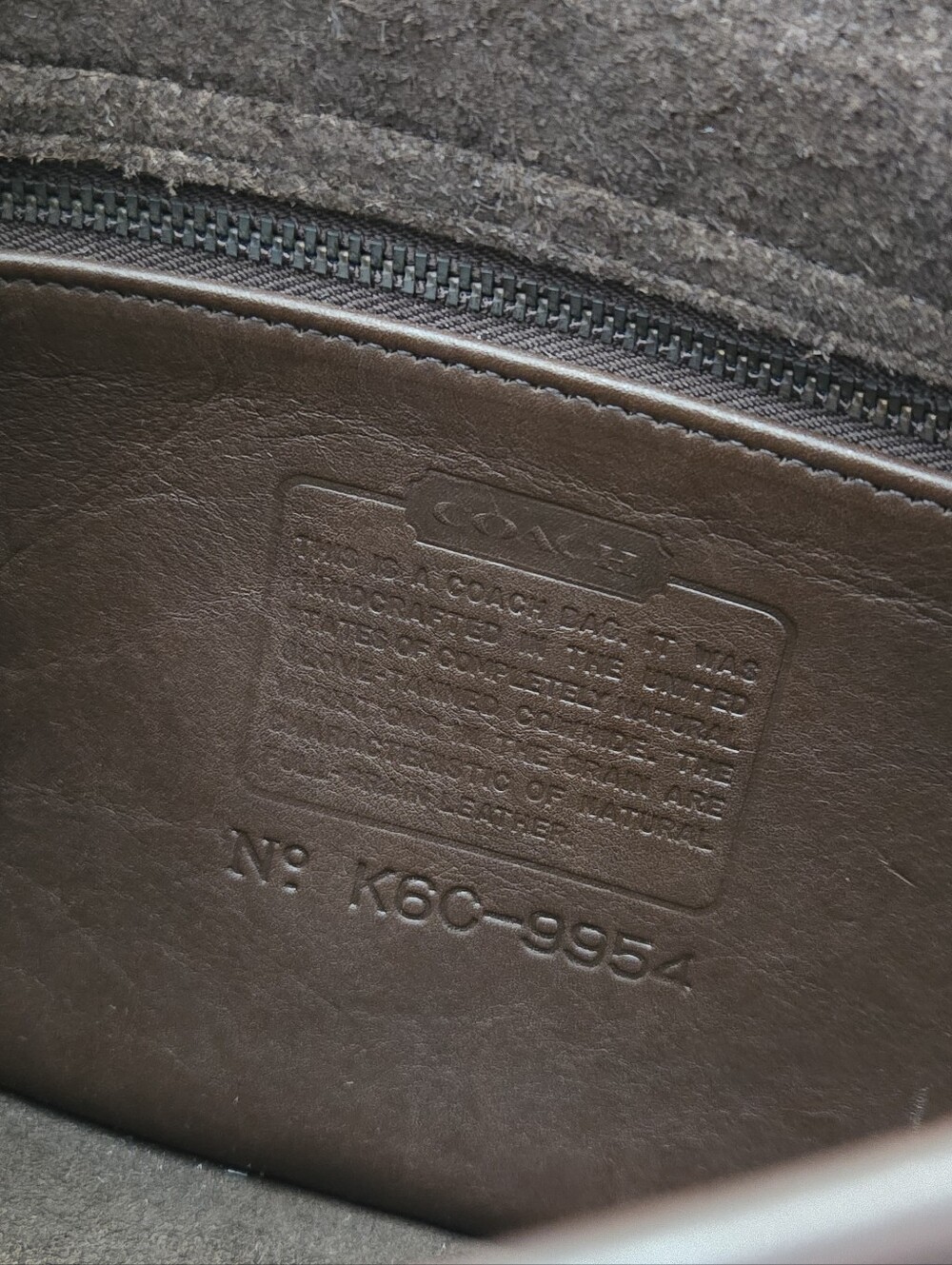 EXCELLENT VINTAGE COACH PRAIRIE BAG - MAHOGANY BROWN - Picture 7 of 7